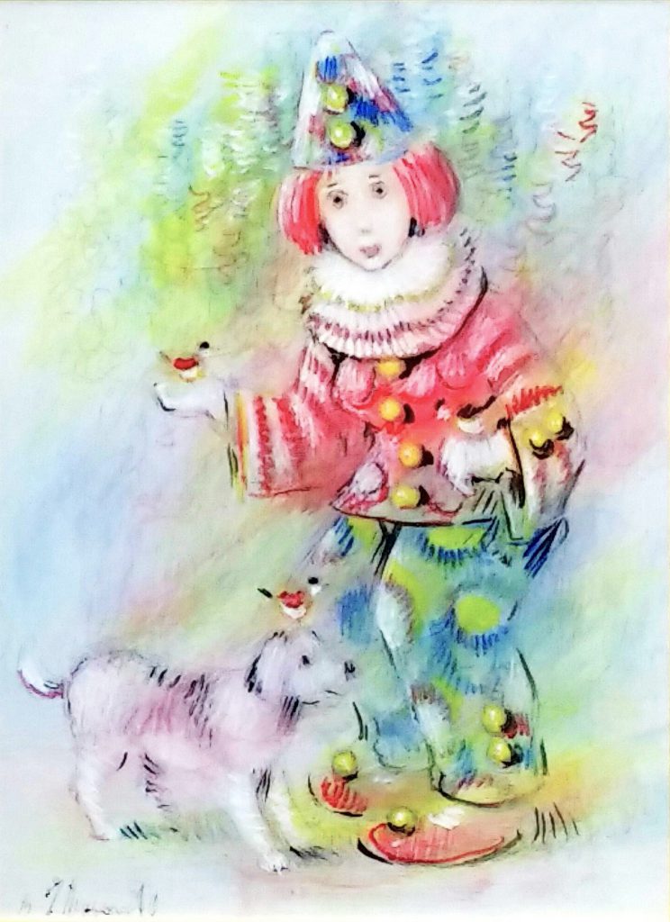 高品質の人気 ホルヴァート「ピエロの仲間」 絵画