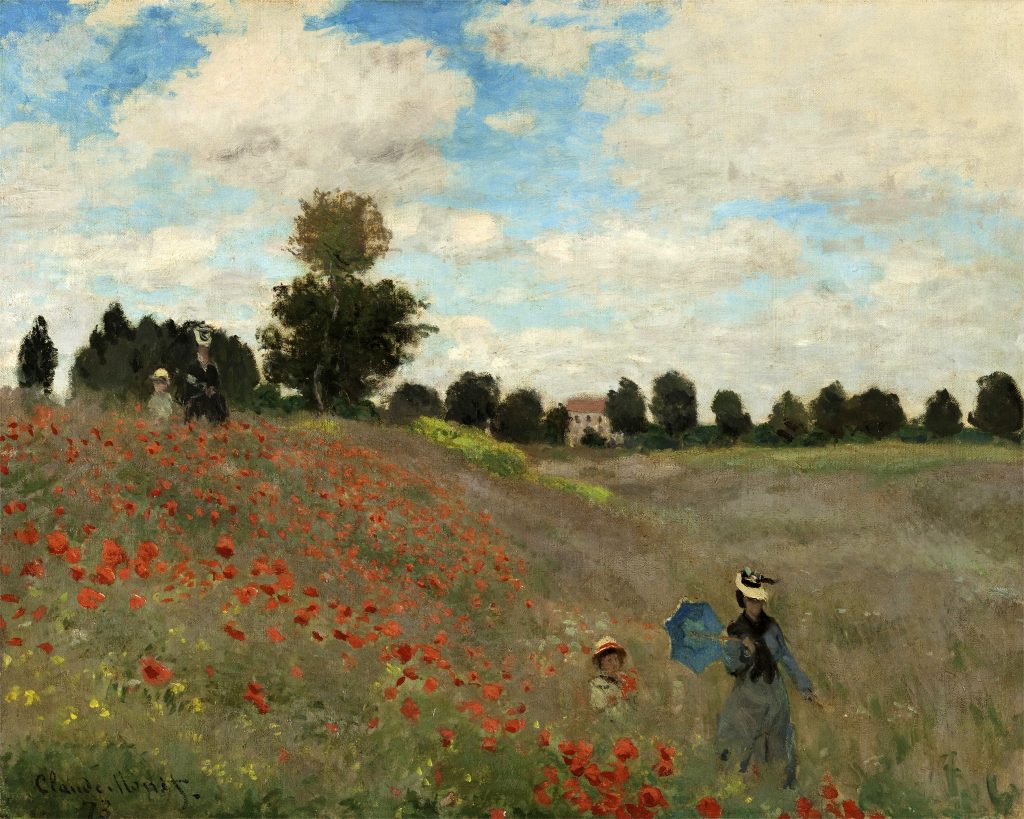 Claude Monet 【アルジャントゥイユのひなげし】 アルジャントゥイユの